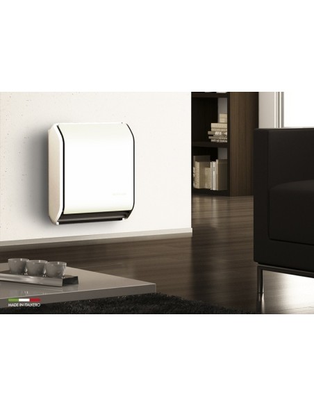 Radiatore a Gas Stufa Convettiva Italkero Mod. Stratos MB 7.0 kW GPL/Metano Completa di Kit Fumi Bianco