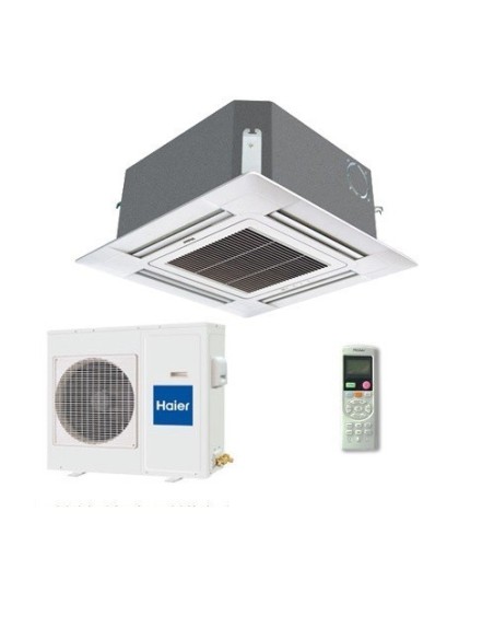 Climatizzatore Haier 36000 BTU a Cassetta con 4 Vie Classic Power AB36CS1ERA a+Incluso Telecomando e Pannello