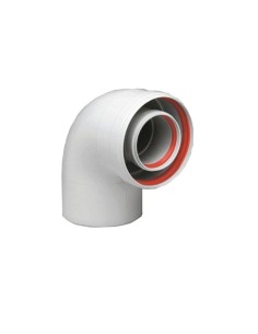 Curva 90° compatibile per caldaie E scaldabagni