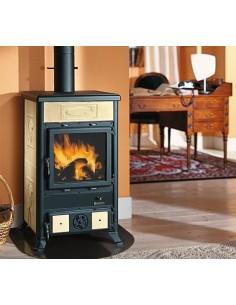 Stufa A Legna In Ghisa modello ROSSELLA R1 8,8 kW La...