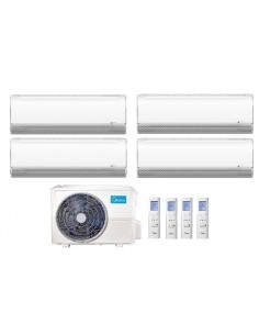 Climatizzatore Condizionatore Quadri 9+9+9+9 Midea Breezeless+ Da 9000+9000+9000+9000 Btu M4o-36fn8-q Gas R32 Wi Fi