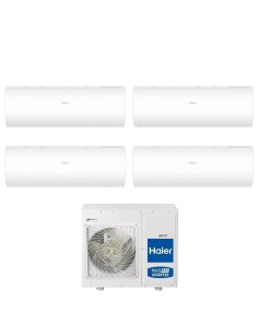 Climatizzatore Condizionatore Haier Quadri Split Inverter serie PEARL 9+9+9+12 con 4U75S2SR2FA R-32 Wi-Fi Integrato 9000+9000+90