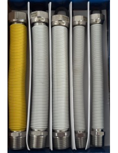 Kit flessibili Caldaia allacciamento acqua e gas L200/400... 2