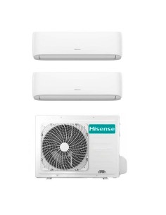 Climatizzatore Condizionatore Hisense Dual Split Inverter serie HI-COMFORT 9+12 con 2AMW52U4RXC R-32 Wi-Fi Integrato 9000+12000
